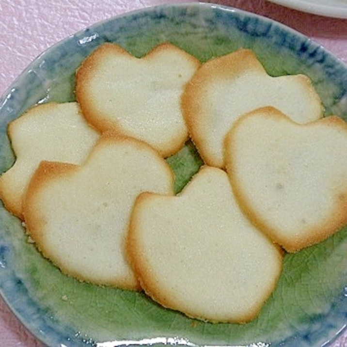 サクサク薄焼きクッキー☆　桜の花びらラングドシャ